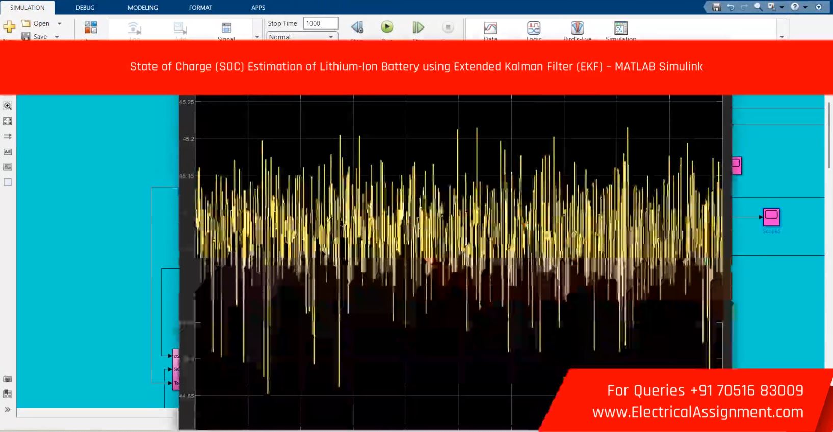 Battery SOC Estimation for EV Using Extended Kalman Filter screenshot 4